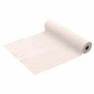 Chemin de table velours beige 28cm x 3m