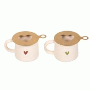 Coffret de 2 mugs Sangam 35 cl - Beige Rond Porcelaine Table Passion - beige porcelaine 3106232960918 Coffret de 2 mugs Sangam 35 cl - Beige Rond Porcelaine Table Passion - beige porcelaine 3106232960918