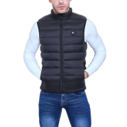 Doudoune gilet chauffant sans manche noir tl batterie incluse - KYMAXX - ian.L - 826707