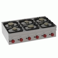 EURAST - Réchaud a gaz 6 feux sur table - 1050x600x280 mm - 19,8 Kw - 33300311 - inox 33300311 EURAST - Réchaud a gaz 6 feux sur table - 1050x600x280 mm - 19,8 Kw - 33300311 - inox 33300311