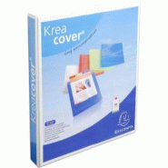 Exacompta Lot de 10 Classeur Kreacover Maxi, 2 anneaux en D 25mm, PP, 3 faces personnalisables, coloris blanc - blanc 3130639518267_0