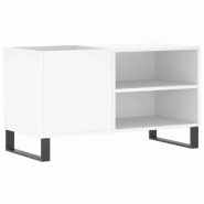 Helloshop26 - Armoire à disques pratique style industriel 85 x 38 x 48 cm en bois d'ingénierie blanc 02_0049115 - blanc Bois massif 3000235662919
