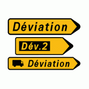 Panneau KD22 - Signalisation de déviation panneau seul