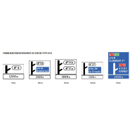 Panneaux d'avertissement type D50 - DA50