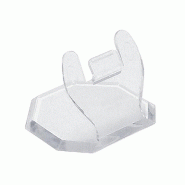 Polypieds octogonaux transparents 4.5cm - par 10 - polycarbonate UV résistant