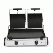 Sammic GLL-10/2 plaque électrique double lisse avec couvercles, 3600 W, thermostat 250°C, corps en acier inoxydable, prise EU - 5100043 Sammic GLL-10/2 plaque électrique double lisse avec couvercles, 3600 W, thermostat 250°C, corps en acier inoxydable, prise EU - 5100043