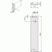 SCHROFF Plug-In Unit, face avant profilé en U, pour IEL, IET, poignée type 2, blindable, 3 U, 4 CV, rear I/O, 2.5 mm, Al, anodisé avant, conducteur arrière