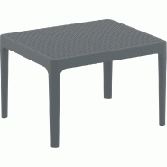 SIESTA EXCLUSIVE Table d'appoint d'extérieur Sky Side Table Grise - gris plastique polypropylène SP-SI-109DG