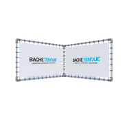 Stand en V fixe - Bâche Tendue - So-Stand_0