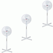 Ventilateur de bureau sur pied VM 40 BUP - LOT DE 3 PIECES - SPLUS - 2112200 Ventilateur de bureau sur pied VM 40 BUP - LOT DE 3 PIECES - SPLUS - 2112200