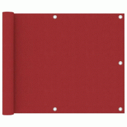 VidaXL Écran de balcon Rouge 75x600 cm Tissu Oxford Modèle Jardin Protect - rouge 135035