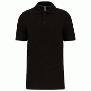WK Designed To Work Polo DayToDay contrasté manches courtes homme Black / Silver 3XL 65% Polyester | 35% Coton - XXXL 3663938183381