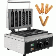 1550w gaufrier electrique commercial support solide cuisine - vevor