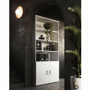 Armoire mixte hauteur 236 cm - Mobel Linea - 100, Zébrano_0