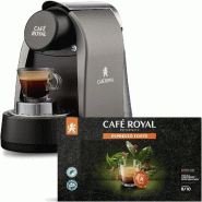 CAFÉ ROYAL Machine à Café CRpro 100 compatible avec les Capsules de café Nespresso®* Professional + 1 Boite de 50 Dosettes Pro d'Espresso Forte O CAFÉ ROYAL Machine à Café CRpro 100 compatible avec les Capsules de café Nespresso®* Professional + 1 Boite de 50 Dosettes Pro d'Espresso Forte O