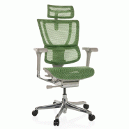 Chaise de bureau / Fauteuil de direction ERGOHUMAN SLIM G GEN2 Tissu maille vert hjh OFFICE - vert polyester 652296