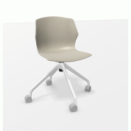 Chaise "MY FRILL" - Pyramidal sur roulettes, Sans Chaise "MY FRILL" - Pyramidal sur roulettes, Sans