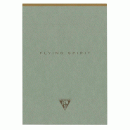 Clairefontaine Lot de 5 Bloc Flying Spirit Green A5 140p./70 feuilles ivoire 90 g/m², vert de gris, ligné - 3329681076362