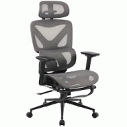 CLP Chaise de bureau Reston Noir / Gris - gris textile 325098 CLP Chaise de bureau Reston Noir / Gris - gris textile 325098
