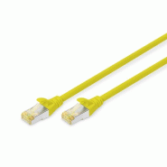 DIGITUS Câble patch CAT 6A S/FTP, 7 m, jaune - jaune 4016032327592