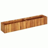 Helloshop26 - Jardinière lit surélevé plantes fleurs jardin 150 x 30 x 25 cm bois massif d'acacia 02_0000998 - 3000073381539 Helloshop26 - Jardinière lit surélevé plantes fleurs jardin 150 x 30 x 25 cm bois massif d'acacia 02_0000998 - 3000073381539