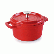 Lacor - 25914 - Casserole en fonte d'aluminium 14Ø - Rouge - aluminium 25914
