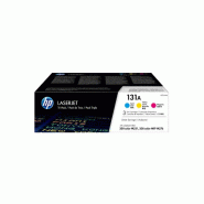 Lot de 3 toners authentiques cyan/magenta/jaune HP LaserJet 131A_0