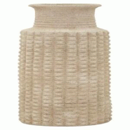 Mauro Ferretti Vase D'Extérieur Effet Sable 110 Cm - Vase En Résine À La Texture Sable Impressionnante, Durable Pour Jardins Et Terrasses - beige 4