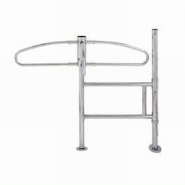 Tourniquet mécanique - rotation droite - bouchon noir - sans fixation - chromé - 140.9 cm x 106.6 cm