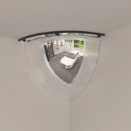 Vidaxl miroirs de circulation en quart de dôme 2 pcs ø80 cm acrylique 153082