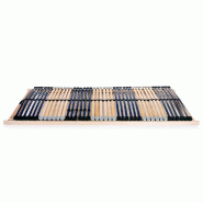 VidaXL Sommier à lattes sans matelas avec 42 lattes 7 zones 90x200 cm Modèle Hermonel - 246475