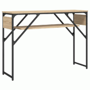 VidaXL Table console avec étagère chêne sonoma 105x30x75 cm Modèle Atlas Master Plus - 837793
