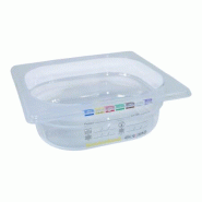 Bac HACCP Polypropylène GN 1/6 H. 65 mm - Gastroland - transparent plastique polypropylène 3701666002823