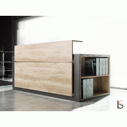 Banque d'accueil Avant avec étagère - Ofitres - 157, Droite, Non