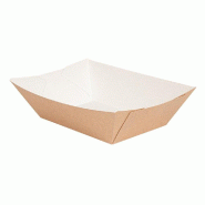 Barquette The Pack carton ondulé naturel 1440gr L.13.5xP8.5xH.6,2cm - par 150