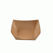 Betik Ecoline – 1500 unités – Barquette rectangulaire carton kraft – 20,5 x 16 x 5 cm 750 ml - marron en carton 1010603
