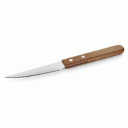 Couteau à steak 21 cm poignée en bois de pin lot de 12 - Was Germany - acier 4044925006453