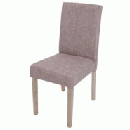 Décoshop26 - Chaise de salle à manger cuisine en tissu gris clair pieds en bois marron design moderne 04_0002355 - marron 3000272632692 Décoshop26 - Chaise de salle à manger cuisine en tissu gris clair pieds en bois marron design moderne 04_0002355 - marron 3000272632692