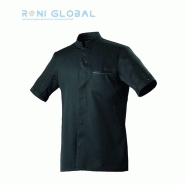 Veste de cuisine homme manches courtes - Coupe slim en polyester, tencel et Seaqual recyclé - 1 poche - DUNES MC ROBUR_0