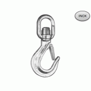 Grade 50 - Inox - Crochet à linguet à émerillon Inox - Sylev
