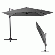 Parasol déporté verona - 3 x 3 m - anthracite Parasol déporté verona - 3 x 3 m - anthracite