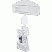 Pince Octopussy mini modèle - épaisseur 35/100 - sachet de 10 - largeur 2,7cm - Transparent