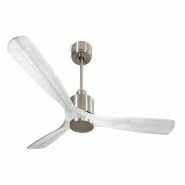 PURLINE Ventilateur de plafond Réversible  Thermostat Wifi Moteur à courant continu Toits en pente Télécommande Hypersilence Mémoire - argenté 8