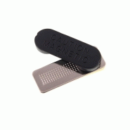 Barrette plastique aimantée avec adhésif de fixation