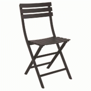 Chaise pliante d'extérieur Sorgues en polypropylène  coloris noir - par 4