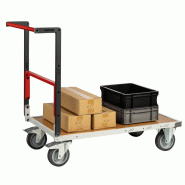 Chariot monté dossier repliable roues TPE - 400kg - FIMM - Conception robuste et polyvalente