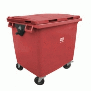 Conteneur poubelle - 1000 litres Rouge Grenat Conteneur poubelle - 1000 litres Rouge Grenat