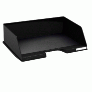 Exacompta Lot de 4 Corbeille COMBO MAXI à l'italienne ECOBlack noir - noir matière synthétique 11214D