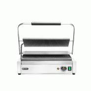 Grill de contact Panini XL grills supérieur et inférieur rainurés L545mm HENDI