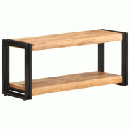 Helloshop26 - Meuble TV multimédia étagère télévision buffet téléviseur salle à manger salon chambre 90 x 30 x 40 cm bois d'acacia 02_0026328
